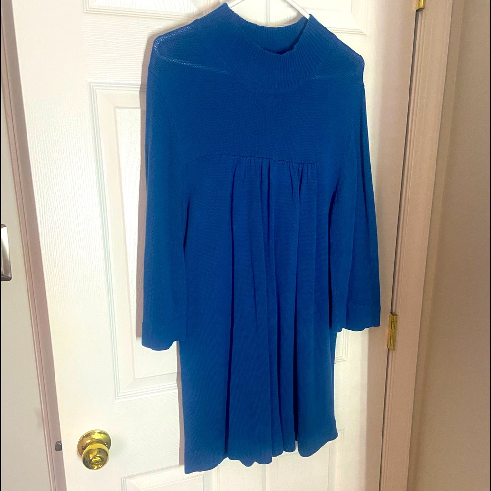 Royal Blue Sweater Dress Size 12-14
